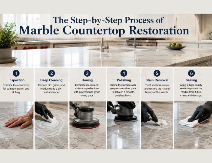 Step By Step Marble Restoration Process